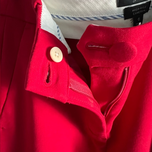 JCREW Cameron pant, 365 High-Rise size 6 in Cherry Red, New - Picture 5 of 7